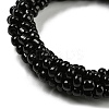 Crochet Glass Beads Braided Stretch Bracelet BJEW-K232-01I-2
