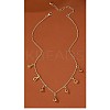 Alloy Topaz Rhinestone Teardrop Pendant Bib Necklaces FS-WG07C6E-01-1