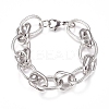 Tarnish Resistant 304 Stainless Steel Chain Bracelets BJEW-L661-07P-1