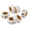 6 Rolls 3 Style Word Handmade with Love Self-Adhesive Kraft Paper Stickers DIY-LS0003-33-4