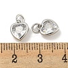 Brass Micro Pave Clear Cubic Zirconia Pendants KK-P275-33B-P-3