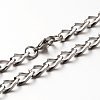 Tarnish Resistant 304 Stainless Steel Twisted Chain Bracelets LS-BJEW-N263-03P-2