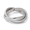 304 Stainless Steel Stretch Bracelets BJEW-A031-01H-P-1