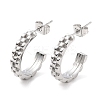Non-Tarnish 304 Stainless Steel Round Stud Earrings LS-EJEW-A104-30P-1