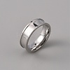 201 Stainless Steel Grooved Finger Ring Settings STAS-WH0027-27B-P-1