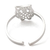 Non-Tarnish 304 Stainless Steel Open Cuff Rings RJEW-H213-01P-5