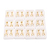 Round Plastic Imitation Pearl Ear Fake Plugs EJEW-H105-18G-1