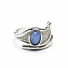 Eye of Horus Natural Kyanite Cuff Rings PW-WG75D57-04-1