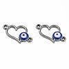 304 Stainless Steel Enamel Connector Charms STAS-N087-64-03P-2