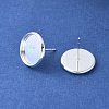 Brass Ear Studs Settings LS-IFIN-Q005-S-2