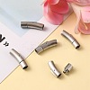 304 Stainless Steel Bayonet Clasps LS-STAS-C041-01-4