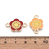 Alloy Enamel Connector Charms PALLOY-N181-15KCG-3