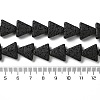 Triangle Dyed Natural Lava Rock Beads Strands G-O126-04A-10-4