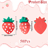 50Pcs Opaque Resin Decoden Cabochons RESI-SC0005-70-2