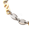 201 Stainless Steel Link Chain Bracelets BJEW-B078-121GP-2