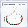 1Pc Brass Rhinestone Beads Slider Bracelets for Women BJEW-LP0002-59G-2