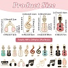 40Pcs 20 Styles Alloy Enamel Pendants ENAM-YW0005-94-3