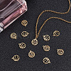12Pcs 2 Styles Stainless Steel Charms STAS-ME0002-87-4