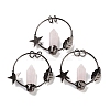 Natural Rose Quartz Faceted Pointed Bullet Big Pendants G-A221-01F-1