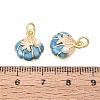 Brass Enamel Charms KK-Q077-09G-03-3