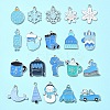 20Pcs 20 Styles Winter Theme Alloy Enamel Pendants ENAM-FS0001-97-7