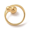 Ion Plating(IP) 304 Stainless Steel Wire Wrap Spiral Cuff Rings for Women RJEW-G315-08A-G-3