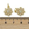 Brass Micro Pave Cubic Zirconia Pendants KK-I358-063G-K-3