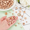 300Pcs 6 Styles Beech Wood European Large Hole Beads WOOD-PH0002-80-3