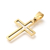 201 Stainless Steel Pendants STAS-R132-01G-01-2