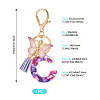 Resin Butterfly Pendant Keychains KEYC-TAC0034-03C-3