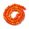 Handmade Lampwork Chevron Beads Strands LAMP-K041-01A-22-3