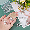 12Pcs 304 Stainless Steel Pendants STAS-DC0011-17-3