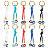 10Pcs 5 Colors Core Parachute Cords Keychain KEYC-GO00018-1