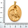 Religion Golden Tone 304 Stainless Steel Pendants STAS-K289-01G-07-3