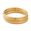 7Pcs PVD Vacuum Plating 304 Stainless Steel Ring Bangles Set for Women BJEW-A011-14B-G-1