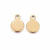 Ion Plating(IP) 304 Stainless Steel Stamping Blank Tag Charms LS-X-STAS-H467-06G-2