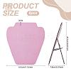 Bust Shaped Velvet Necklaces Jewelry Display Stands ODIS-WH0043-159B-2
