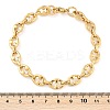 304 Stainless Steel Oval Link Chain Bracelets for Women Men BJEW-F488-48A-G-5