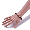 Natural Mookaite Beads Stretch Bracelets BJEW-JB04152-07-3