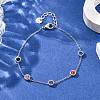 304 Stainless Steel Link Bracelets BJEW-A047-01P-02-2