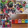 800Pcs Opaque Plastic Beads KY-SP0001-47F-5