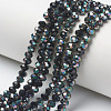 Electroplate Glass Beads Strands EGLA-A034-T4mm-J12-1
