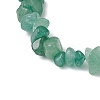 Natural Green Aventurine Chips Stretch Bracelets for Women Men BJEW-JB11341-04-4