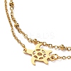 Ion Plating(IP) 304 Stainless Steel Multi-strand Anklets X-AJEW-AN00332-01-2