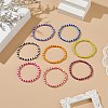 Glass Seed Beads Beaded Bracelets Sets BJEW-JB09073-5