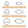 120Pcs 12 Styles 316 Surgical Stainless Steel Hoop Earring Findings STAS-UN0053-46-3