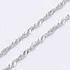 925 Sterling Silver Rope Chains Necklaces STER-E007-2D-1