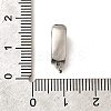 Brass Micro Pave Clear Cubic Zirconia Snap Clasps KK-U055-16P-3