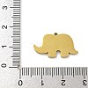 316 Surgical Stainless Steel Enamel Charms STAS-M073-19A-02G-3