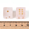 Natural Rose Quartz Carved Cube Dice T144-07E-3